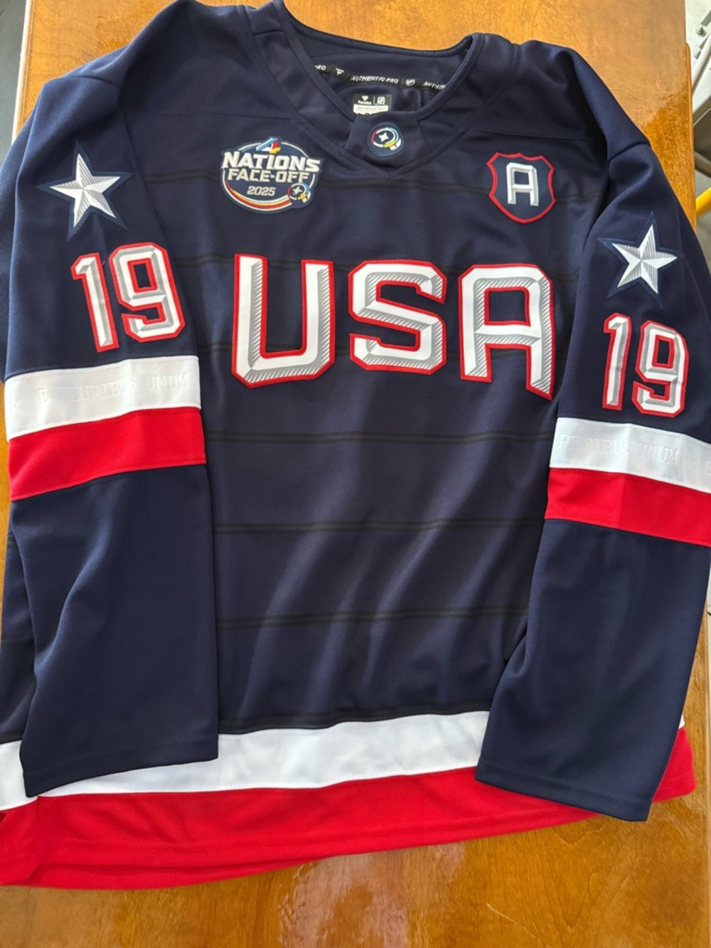 Matthew Tkachuk 2025 Nations Face Off USA Hockey Jersey size 60 (3XL)